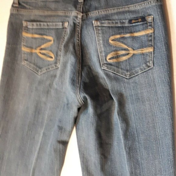 7 SEVEN Women Jeans  Denim Medium Wash Size 8 - Picture 3 of 12